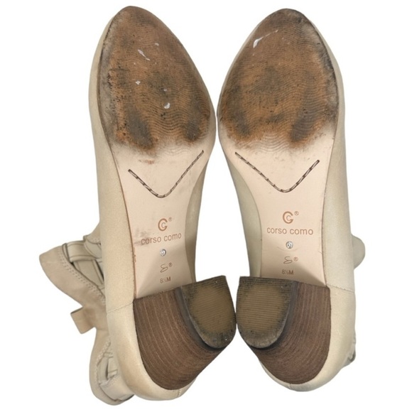 Corso Como Bueno Booties Boho Size 8.5 Beige Weave Ankle Boots Western Rodeo - Picture 9 of 12